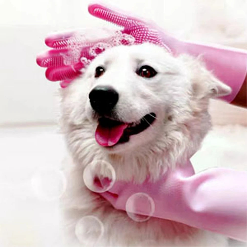 Dog and Cat Massage Bath Gloves