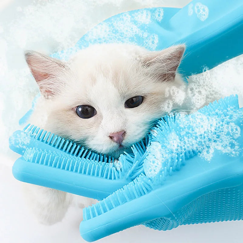 Dog and Cat Massage Bath Gloves